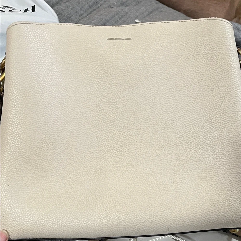 Coach Cream and Tan Leather Willow Shoulder Bag - Picture 15 of 16